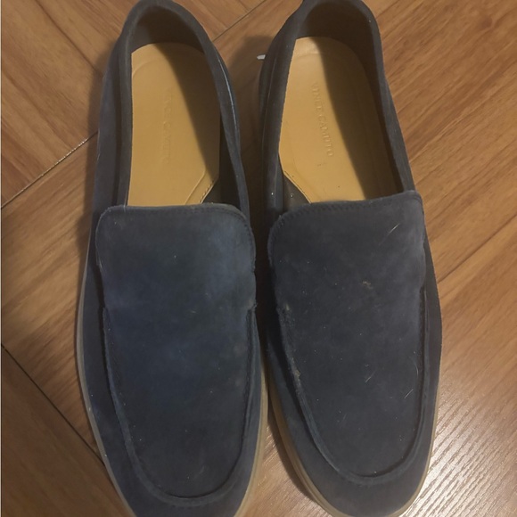 Vince Camuto Navy Suede Loafers - Picture 1 of 5